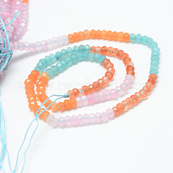 Натуральный белый нефритовый шарик нити&nbsp;X-G-R343-2x4-34