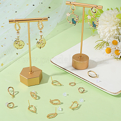 18 шт. 3 стиля латунных сережек-гвоздиков&nbsp;KK-BBC0018-60