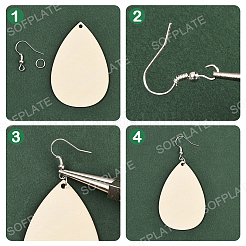 Деревянные большие подвески&nbsp;WOOD-SP0001-61