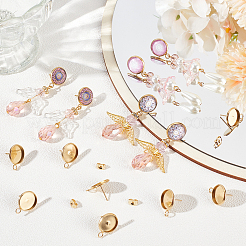 50 шт. плоская круглая фурнитура для сережек-гвоздиков из нержавеющей стали 304&nbsp;STAS-BBC0005-85D