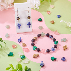 24 шт. 12 вида бусин из вишневого кварцевого стекла&nbsp;G-TA0002-92