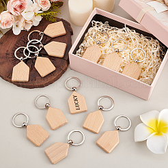 Деревянный брелок&nbsp;AJEW-WH0471-144