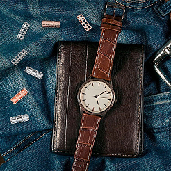 8 шт. 4-х стильных разъема-адаптера для часового ремешка из сплава&nbsp;FIND-DC0004-50