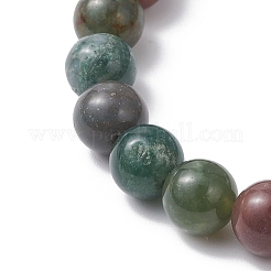 Браслеты из натуральных индийских агатов с эластичными бусинами для женщин и мужчин&nbsp;BJEW-JB12690