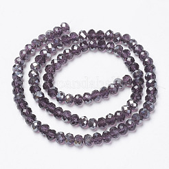 Гальванизируйте прозрачное стекло бисер нитей&nbsp;EGLA-A034-T4mm-E17