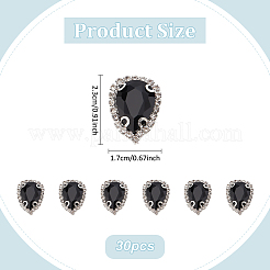 30шт. стеклянные пришивные стразы&nbsp;FIND-AN0001-71