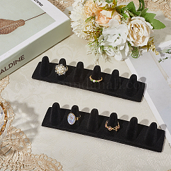 2 шт. 6-слотовый держатель для органайзера для колец из смолы&nbsp;ODIS-BBC0001-05