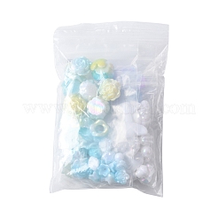 Радужное переливчатое покрытие акриловыми бусинами&nbsp;OACR-FS0001-99B