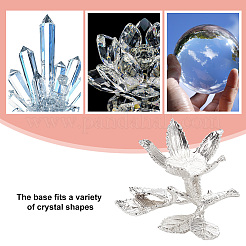 Основание из легированного металла витрины с хрустальным шаром в форме розы&nbsp;DIY-WH0430-065S