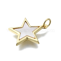 Кулоны из латуни в форме звезды&nbsp;KK-V010-12G