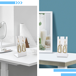 10 шт. акриловые подставки для ожерелий в форме буквы L&nbsp;NDIS-SC0001-02B