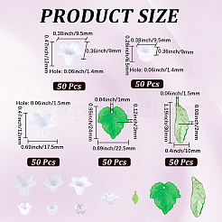 Наборы для самостоятельной сборки цветочных листьев&nbsp;DIY-BM0001-12D