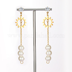 Серьги-гвоздики с кисточками из нержавеющей стали 201&nbsp;BQ1802