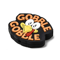 Силиконовые бусины на тему Дня благодарения&nbsp;SIL-J001-01L