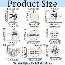 180шт 6 стиля подвески из сплава в тибетском стиле&nbsp;TIBEP-AR0001-14