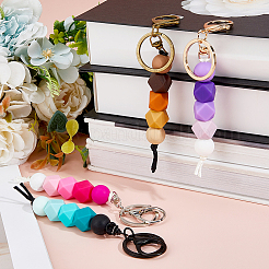 4шт 4-х цветные силиконовые брелки&nbsp;KEYC-FH0001-59