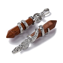 Природные красной яшмы подвески&nbsp;G-A241-01P-09