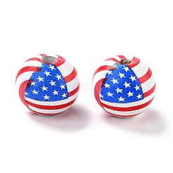 День независимости бусы из натурального дерева&nbsp;LS-X1-WOOD-K006-B01