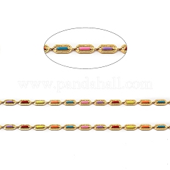 Эмалированные цепочки с овальными звеньями&nbsp;CHS-G028-19G