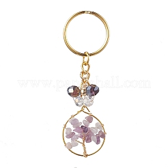 Украшения из сплава с подвесками из смешанных камней&nbsp;KEYC-JKC00747
