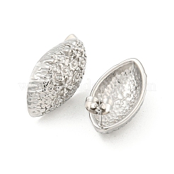 Серьги-гвоздики из нержавеющей стали 304 с конским глазом&nbsp;EJEW-L290-009P