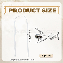 3 пара шнурков из поликоттона&nbsp;AJEW-LP0008-20