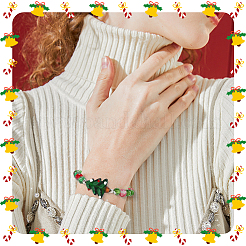 20 шт. 5 вида стеклянных эмалевых бусин&nbsp;LAMP-SC0001-68