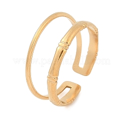 Кольца-манжеты из нержавеющей стали 304 для женщин&nbsp;LS-RJEW-A056-01G