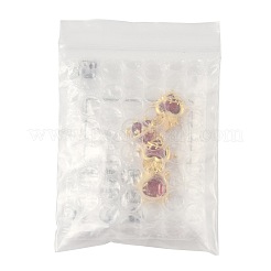 4 шт. 3 стиля латунные подвески-сердечки из темного красного стекла с паве&nbsp;KK-FS0001-86