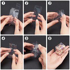 Прозрачные пластиковые подарочные коробки&nbsp;CON-WH0086-045