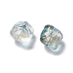 Выпечка расписные прозрачные стеклянные бусины&nbsp;GLAA-C035-01A