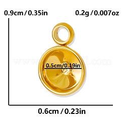 Оправы для подвесок из нержавеющей стали 304 в виде кабошонов&nbsp;PW-WG002AB-08