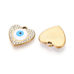 Подвески из нержавеющей стали 304 со стразами&nbsp;STAS-N110-48A-G