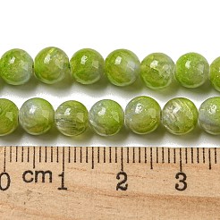 Окрашенные природные белый нефрит бисер пряди&nbsp;G-F764-01A