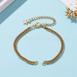 Вакуумное покрытие pvd нержавеющая сталь 304 алмазная огранка панцирные цепи изготовление браслетов&nbsp;AJEW-JB00878