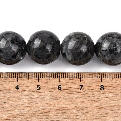 Натуральные нити бус из ларвикита&nbsp;G-A310-A03-16mm