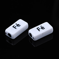 Непрозрачные акриловые бусины в стиле крафт&nbsp;MACR-N012-07