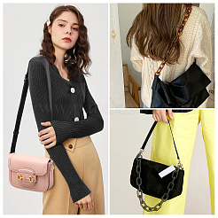 2 шт. ремешок для сумки из искусственной кожи и ручки для сумки из акриловых и пластиковых звеньев ccb&nbsp;FIND-GF0001-60