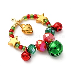 Подвески из стеклянного бисера для рождественских венков&nbsp;PALLOY-MZ00782-02