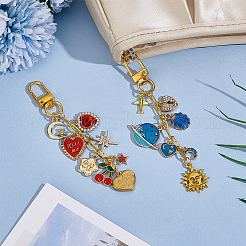 2 шт. подвеска из сплава эмали и страз&nbsp;HJEW-NB00315