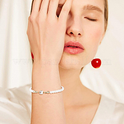 12шт 2 цвета латунные микро проложить прозрачные кубические циркониевые звенья&nbsp;KK-BC0007-45