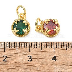 Латунные микро проложить кубического циркония подвески&nbsp;KK-L264-12G