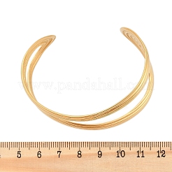 Браслеты-манжеты из нержавеющей стали 304 для женщин&nbsp;BJEW-B108-02G