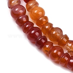 Бусины из натурального красного агата (окрашенные и нагретые)&nbsp;G-P595-B02-01