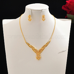 Элегантные комплекты из полых цветочных сережек и ожерелий для женщин&nbsp;QM2403