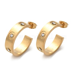 Серьги-гвоздики из нержавеющей стали 304&nbsp;EJEW-S253-17G