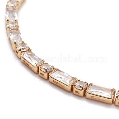 Классические теннисные браслеты из кубического циркония для девочек и женщин&nbsp;LS-BJEW-F417-06G-RS