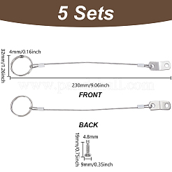 Трос из нержавеющей стали 316 и 304 с пластиковой оболочкой&nbsp;AJEW-WH0314-907