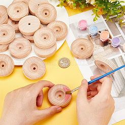 Необработанное деревянное колесо&nbsp;LS-WOOD-WH0029-21