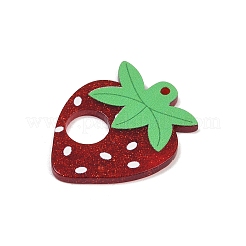 Подвески из акрила в виде клубники&nbsp;OACR-R090-01